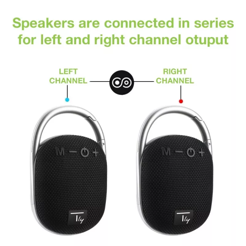 Techly ICASBL321BK kannettava/juhlakaijutin mono kannettava kaiutin musta 5 W