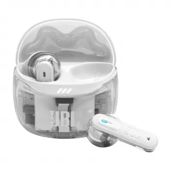 Headset JBL Tune Flex 2 Ghost Edition — True Wireless (TWS) In-Ear, Bluetooth, 20–20000 Hz, valkoinen