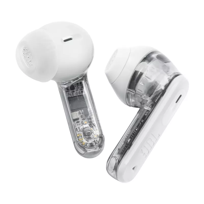 Headset JBL Tune Flex 2 Ghost Edition — True Wireless (TWS) In-Ear, Bluetooth, 20–20000 Hz, valkoinen