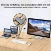 Techly IDATA KVM-DPC8K KVM-kytkin harmaa