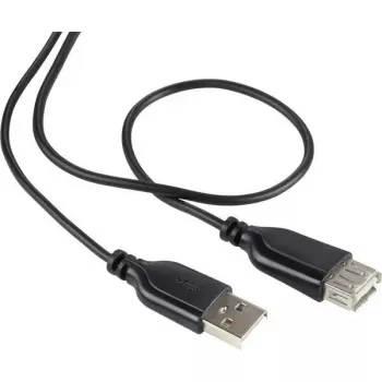 USB-2.0-kaapeli Renkforce RF-4080795, USB-A - USB-A, 1 m, musta