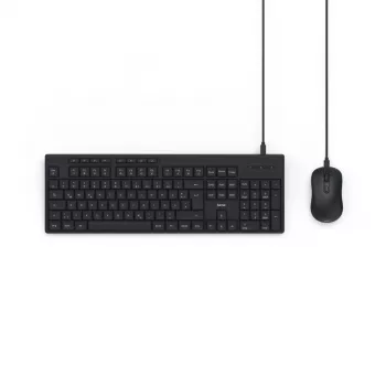 Hama CKM-200 näppäimistö hiiri sisältyy Home/Office USB QWERTZ saksa musta