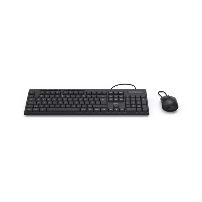 Hama CKM-200 näppäimistö hiiri sisältyy Home/Office USB QWERTZ saksa musta