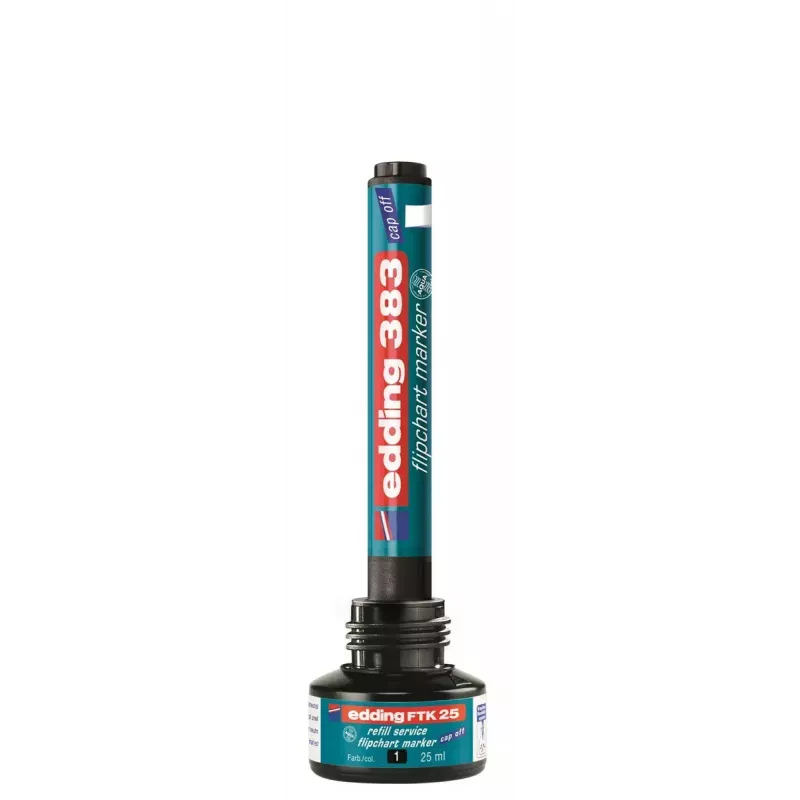 Täyttömuste tussiin Edding ED-FTK25-001, musta muste, 25 ml, 1 kpl