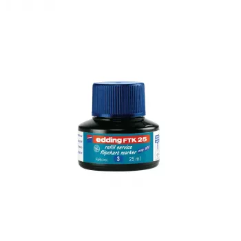 Tussin täyttö Edding 4-FTK25003, sininen muste, 25 ml