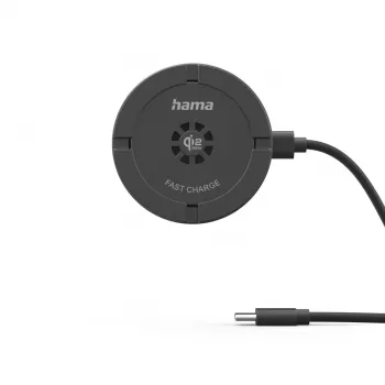 Hama 00201756 kannettava laturi yleismalli musta USB langaton lataus sisätiloihin