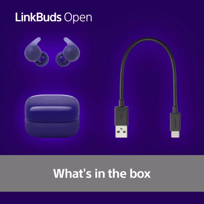Sony LinkBuds Open WFL910V kuulokkeet/headset langaton in-ear puhelut/musiikki Bluetooth violetti