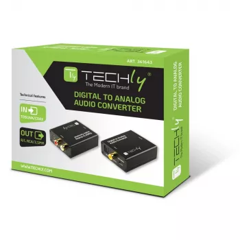 Techly IDATA SPDIF-9 äänimuunnin musta