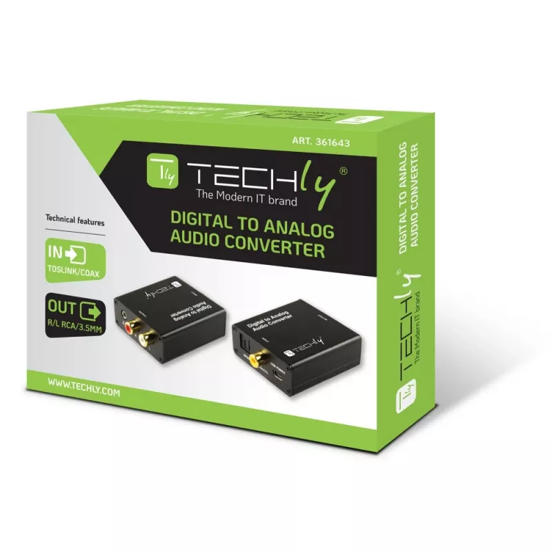 Techly IDATA SPDIF-9 äänimuunnin musta