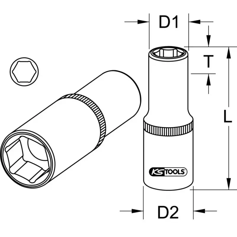 Hylsyavainsarja KS Tools 917.5391
