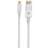 Techly ICOC MDP-010T4K DisplayPort-kaapeli 1 m Mini DisplayPort valkoinen