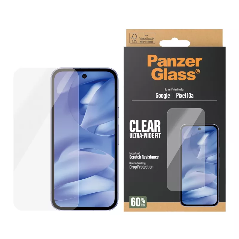 PanzerGlass PG21079 Ultra-Wide Fit näytönsuojalasi Google Pixel 10a:lle