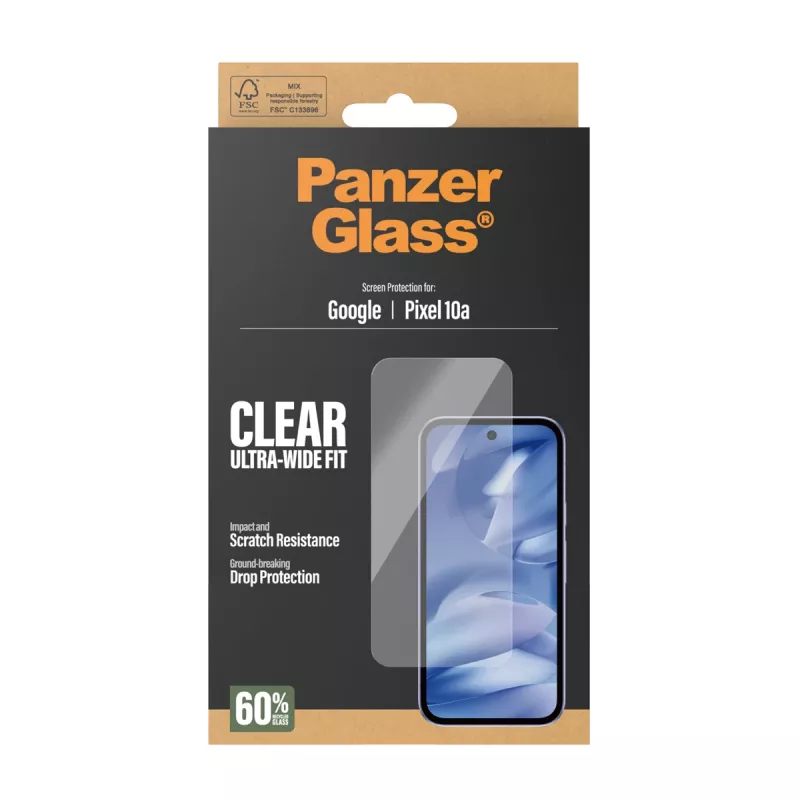 PanzerGlass PG21079 Ultra-Wide Fit näytönsuojalasi Google Pixel 10a:lle