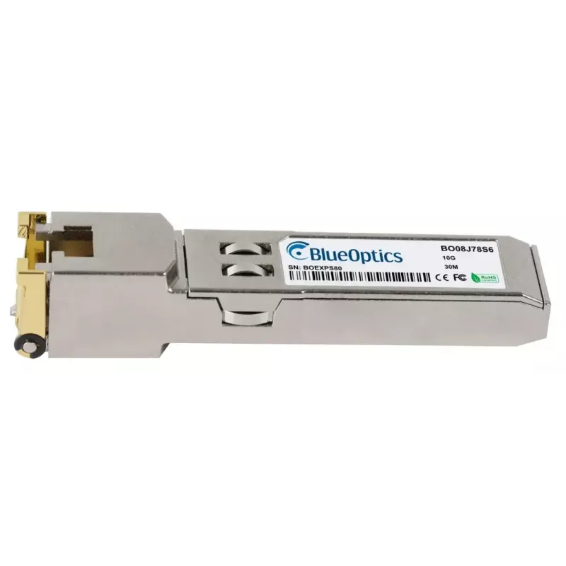 BlueOptics BO08J78S6IN SFP+-lähetinvastaanotin, 10GBASE-T, RJ45, 30 m, teollinen