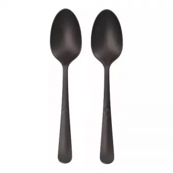 Kertakäyttöinen keittolusikka Papstar 96528 polypropeeni musta 190 mm 100 kpl