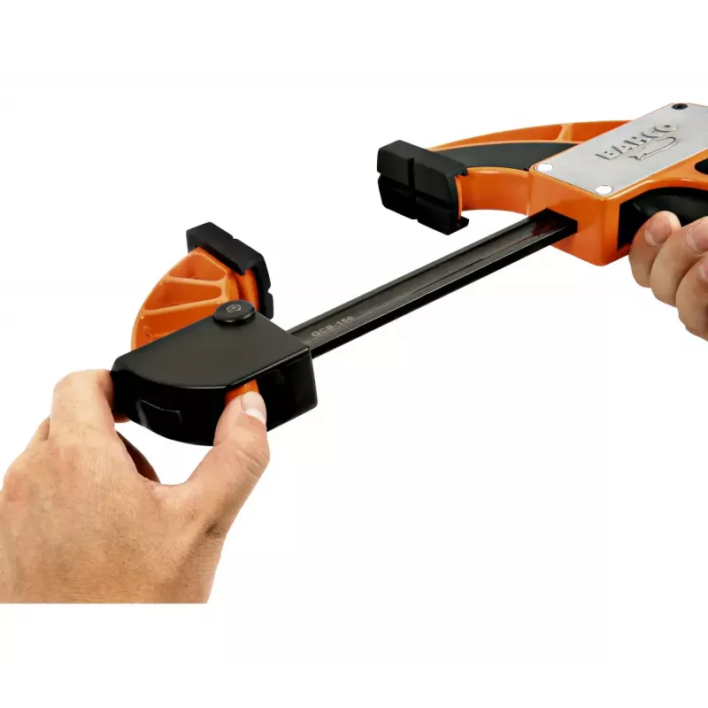 Räikkäruuvipuristin Bahco QCB-150 15 cm musta oranssi
