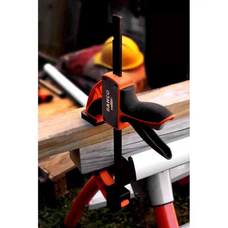 Räikkäruuvipuristin Bahco QCB-150 15 cm musta oranssi