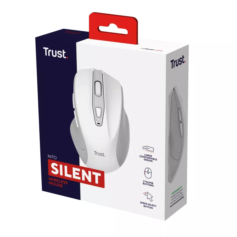 Trust Nito hiiri yleinen oikeakätinen RF Wireless optinen 2200 DPI