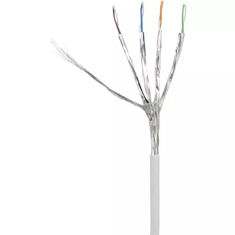 Verkkokaapeli Renkforce RF-4149858 0,25 m Cat6a S/FTP harmaa