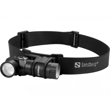 Sandberg Headlamp 500 Duo, otsalamppu, musta, alumiini, IP44, LED, 25 lm
