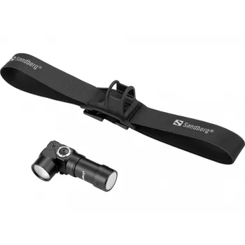Sandberg Headlamp 500 Duo, otsalamppu, musta, alumiini, IP44, LED, 25 lm