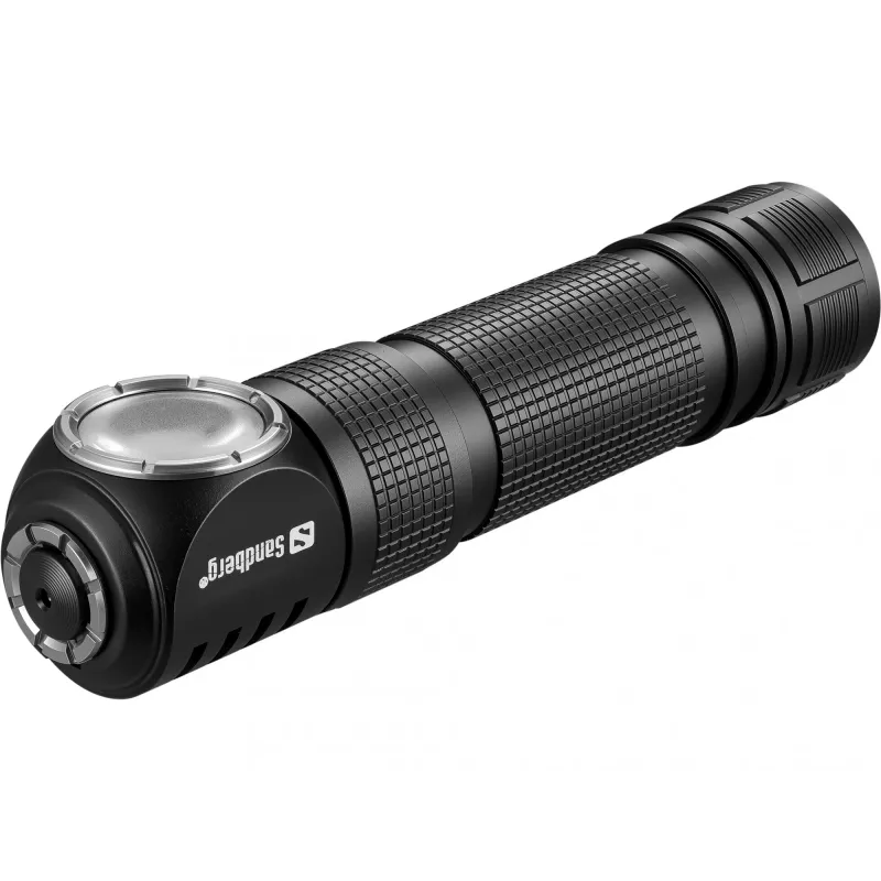 Sandberg Stirnlampe 1000 Pro -otsalamppu, musta, alumiini, IP66, LED, 25 lm