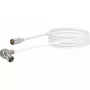 Schwaiger MMC15 052 koaksiaalikaapeli 1,5 m Mini D F valkoinen