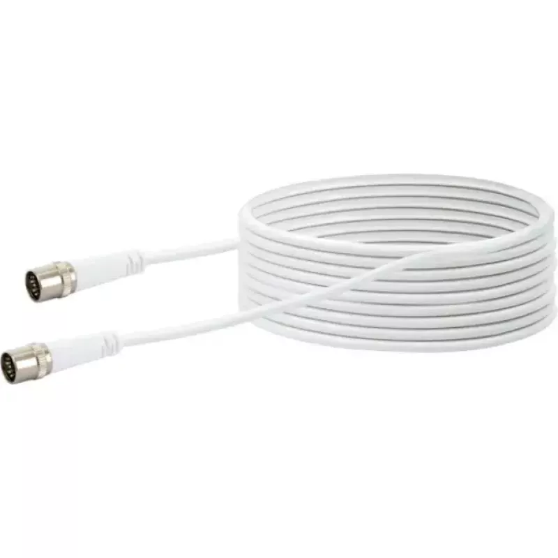 Schwaiger KDAK100 532 koaksiaalikaapeli 10 m Type-F valkoinen