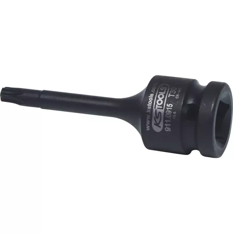KS Tools 1/2 inch voimahylsy TX, pitkä, T40 (911.0916)