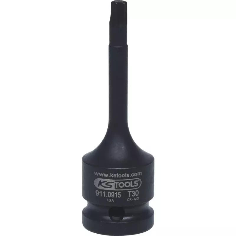 KS Tools 1/2 inch voimahylsy TX, pitkä, T40 (911.0916)
