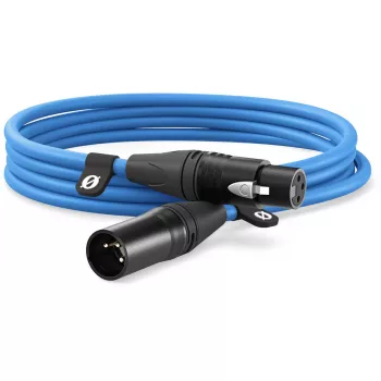 XLR-kaapeli Rode XLR3M-B 3 m — mikrofonikaapeli uros naaras, sininen