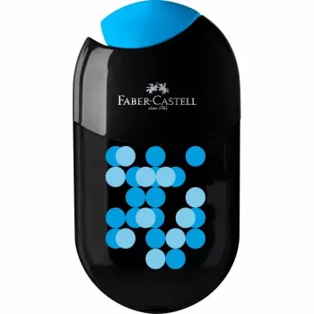 Faber-Castell 183535 Two Tone kaksinkertainen kynänteroitin säiliöllä, 18 kpl:n esillepano