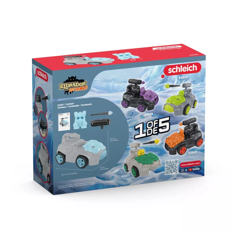 Ajoneuvo Schleich ELDRADOR CREATURES Ice CrashMobile Mini Creature 7-12 vuotta