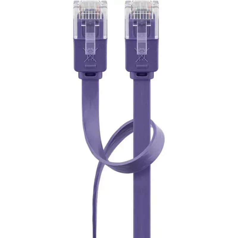 Litteä patch-kaapeli Goobay CAT 6 2 m U/UTP violetti