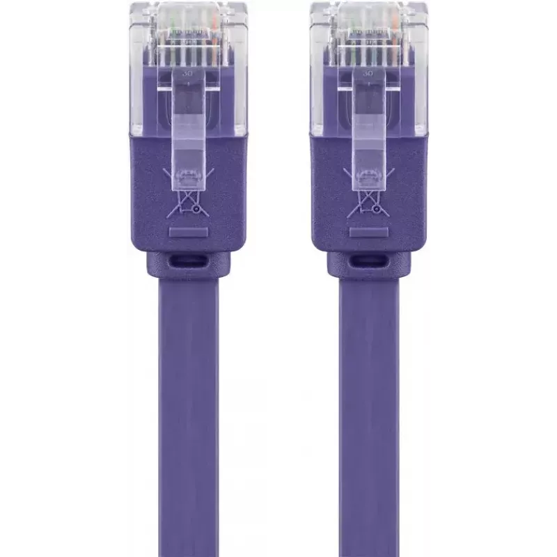 Litteä patch-kaapeli Goobay CAT 6 2 m U/UTP violetti