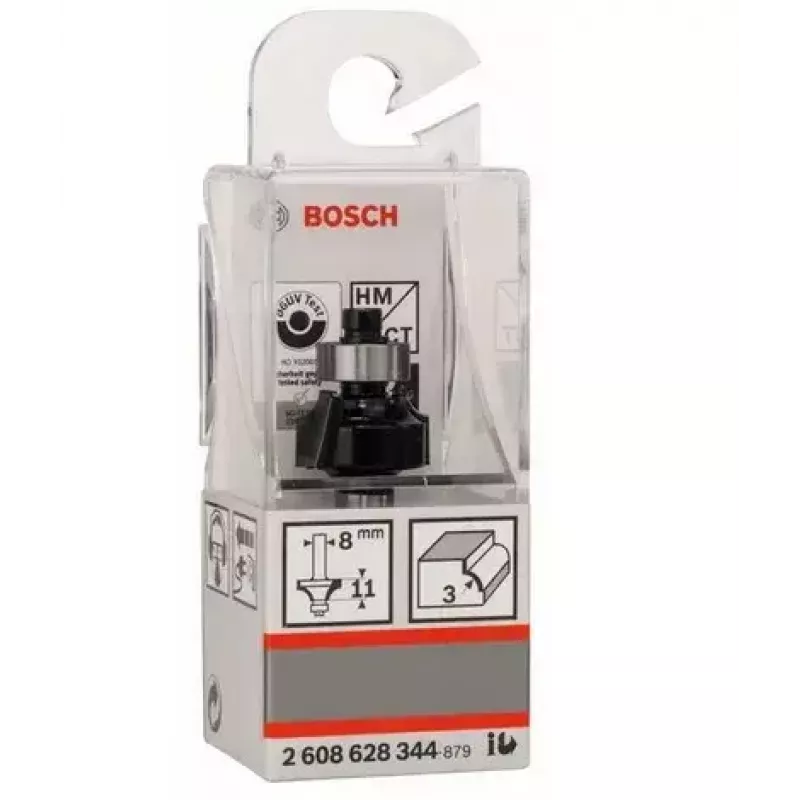 Bosch Accessories 2608628344 kovametallinen pyöristysjyrsin, 8 mm varsi, 53 mm pituus