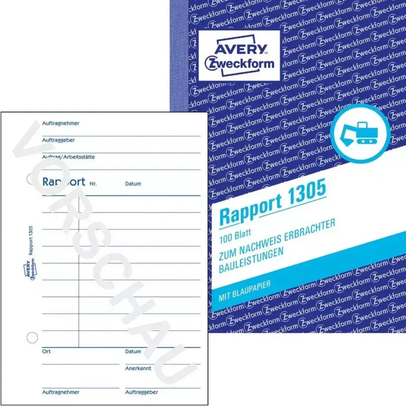 Kirjanpitolomake/-kirja A6 Avery 1305