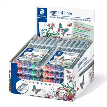 Staedtler Pigment Liner 308 fineliner, 0,5 mm, 6 kpl:n kotelo