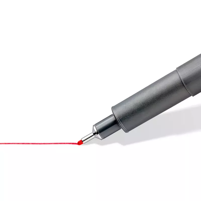 Staedtler Pigment Liner 308 kuitukärkikynä, 0,5 mm, 6 kynän kotelo
