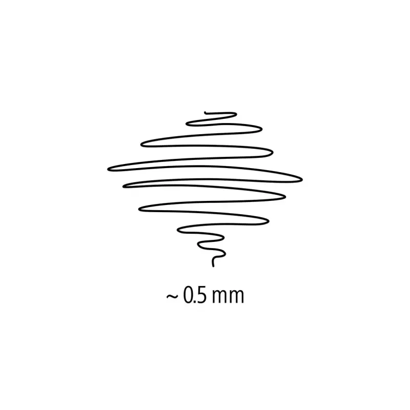 Staedtler Pigment Liner 308 kuitukärkikynä, 0,5 mm, 6 kynän kotelo