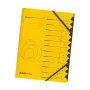 Herlitz easyorga lajittelukansio A4, 12 lokeroa, keltainen