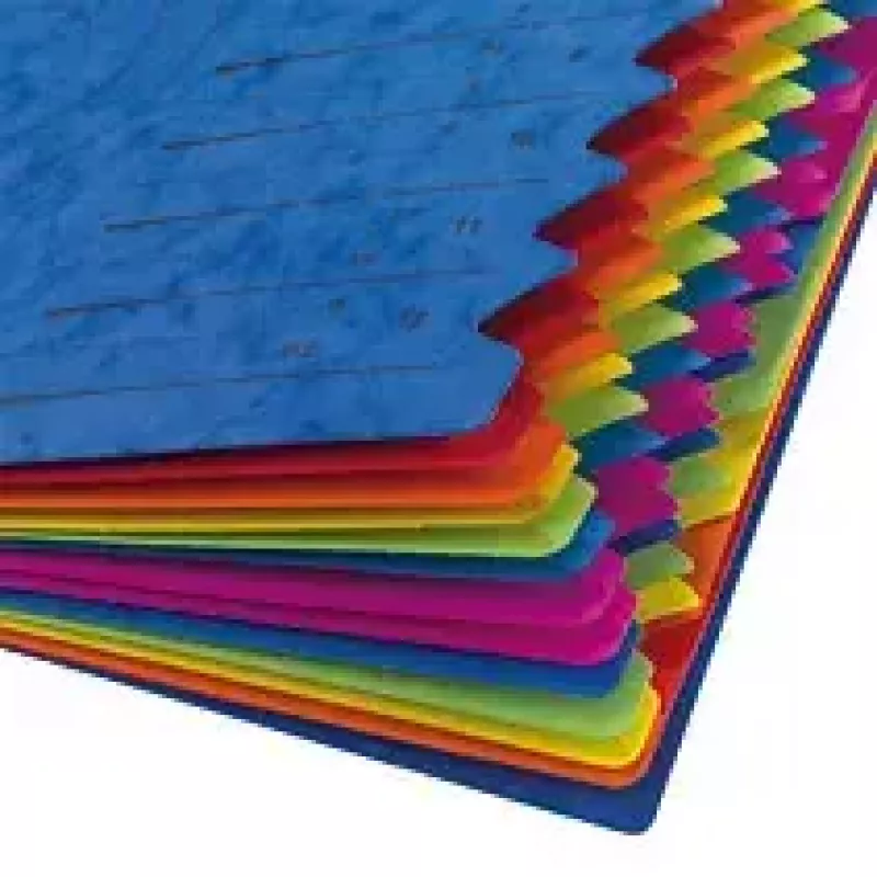 Herlitz 5001128 lajittelulokerikko A4, 12 lokeroa, sininen, 2 kuminauhaa