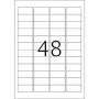 Mustesuihkutarrat HERMA A4 45,7x21,2 mm valkoinen paperi matta 1200 kpl