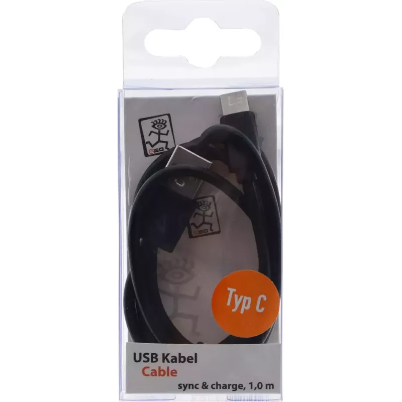 USB-kaapeli 2GO 795782 1 m USB B USB C musta USB 3.2 Gen 1