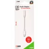 Audiokaapeli 2GO 797140 0,1 m 3,5 mm Lightning valkoinen