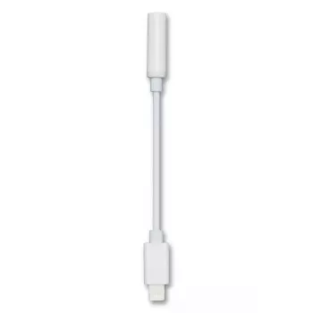Audiokaapeli 2GO 797140 0,1 m 3,5 mm Lightning valkoinen