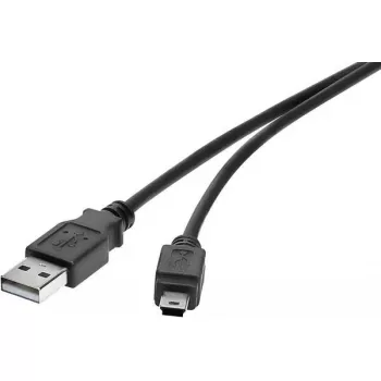 USB-kaapeli Renkforce RF-4455807 0,3 m USB A – Mini-USB B musta