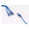 USB-kaapeli ShiverPeaks BS14-50071 1,2 m USB A/USB C / Micro-USB B sininen