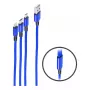 USB-kaapeli ShiverPeaks BS14-50071 1,2 m USB A/USB C / Micro-USB B sininen