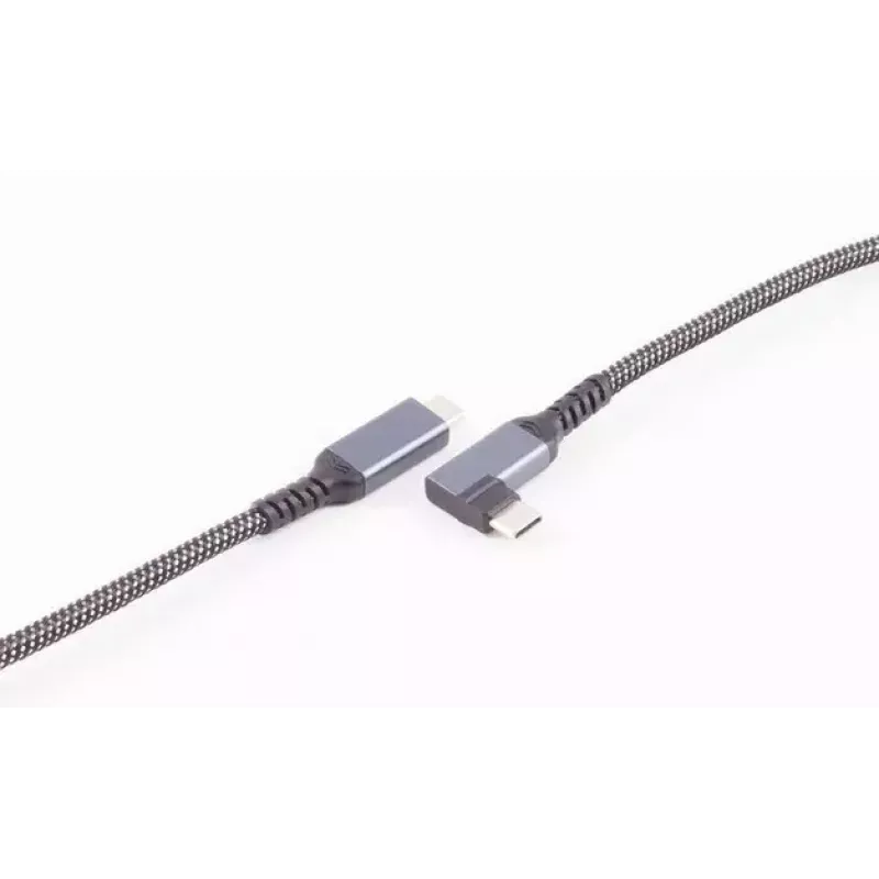 USB-C–USB-C-kaapeli ShiverPeaks BS14-75017, USB 3.2 Gen 2 (10 Gbit/s), 2 m, musta/valkoinen